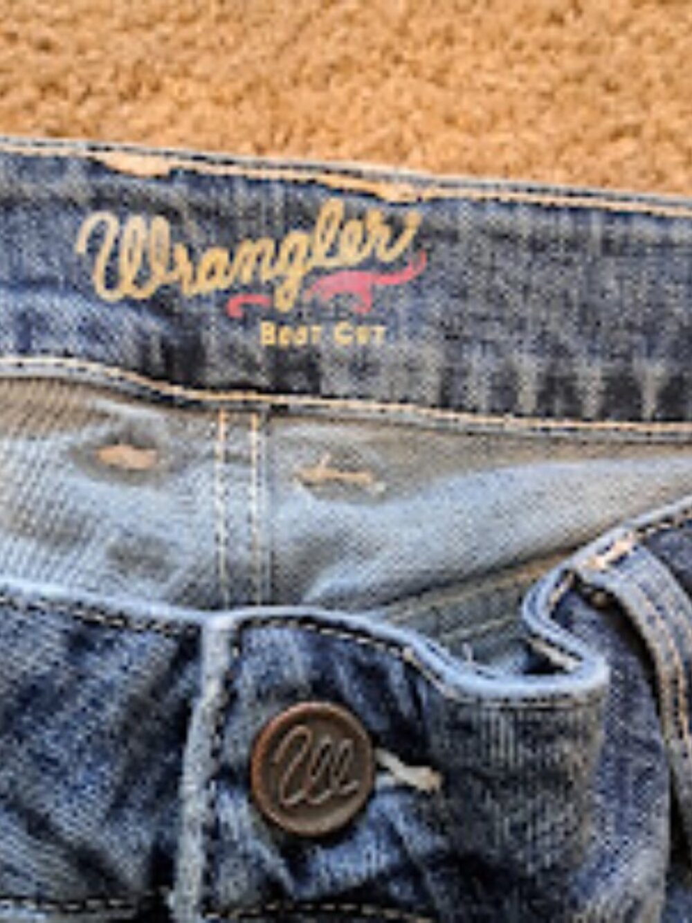 Wrangler syears Women's blue boot cut jeans size 11x32 western cowgirl - Picture 6 of 8